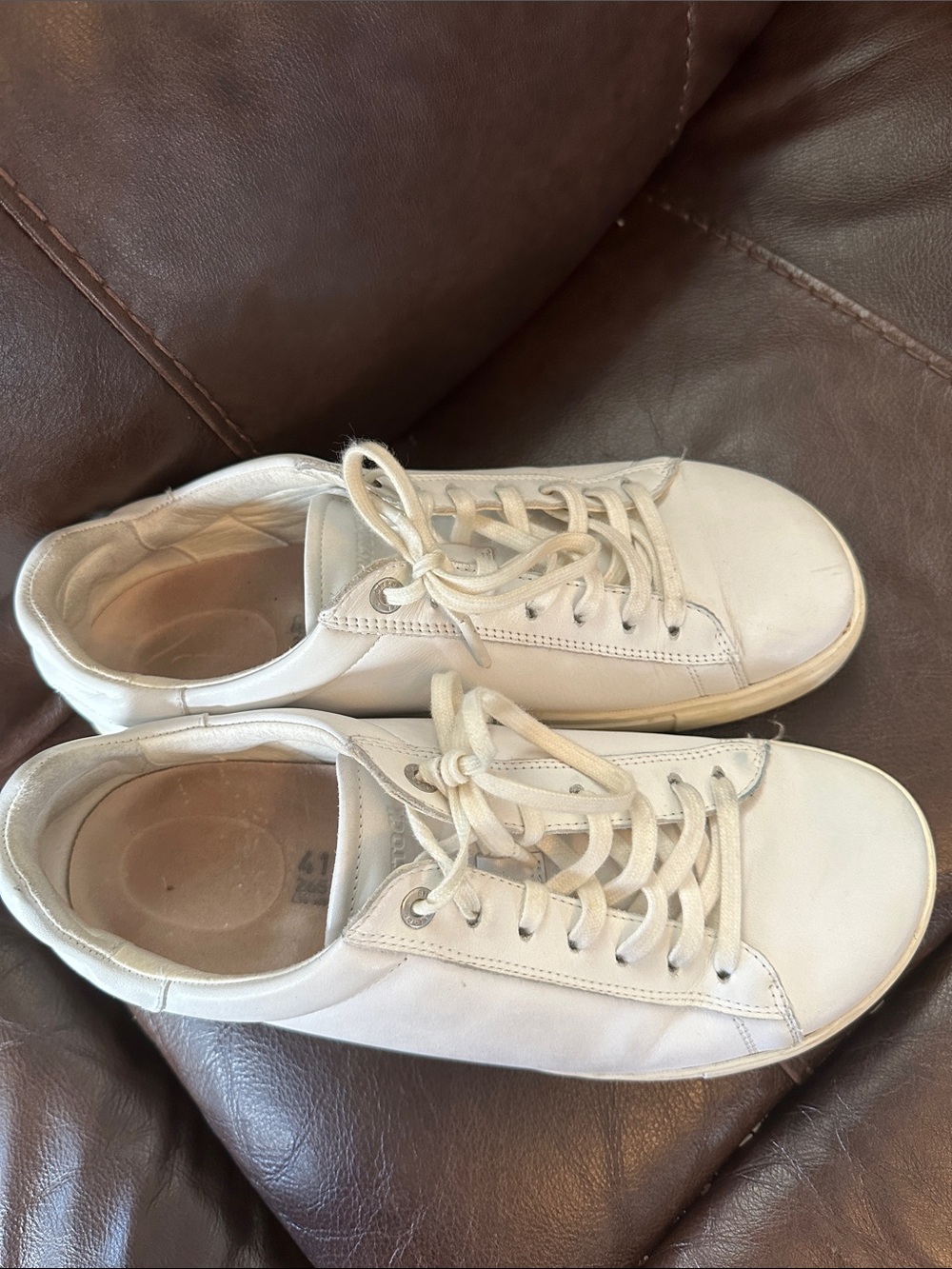 Birkenstock Women's Classic White Low-Top Sneakers - Picture 6 of 15